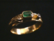 or jaune 750	émeraude, diamant “brillant”